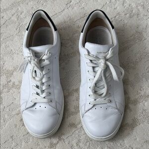 Tory Burch Howell Court Leather White Women's Sneakers - size 10.5